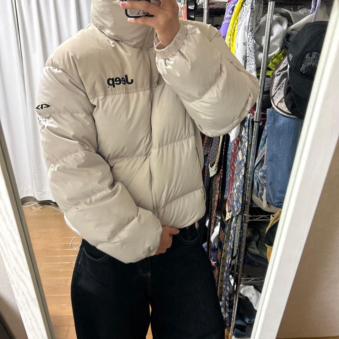 Jeep CJ-5 短丈 ホワイト ダウンジャケットストリート - メルカリ