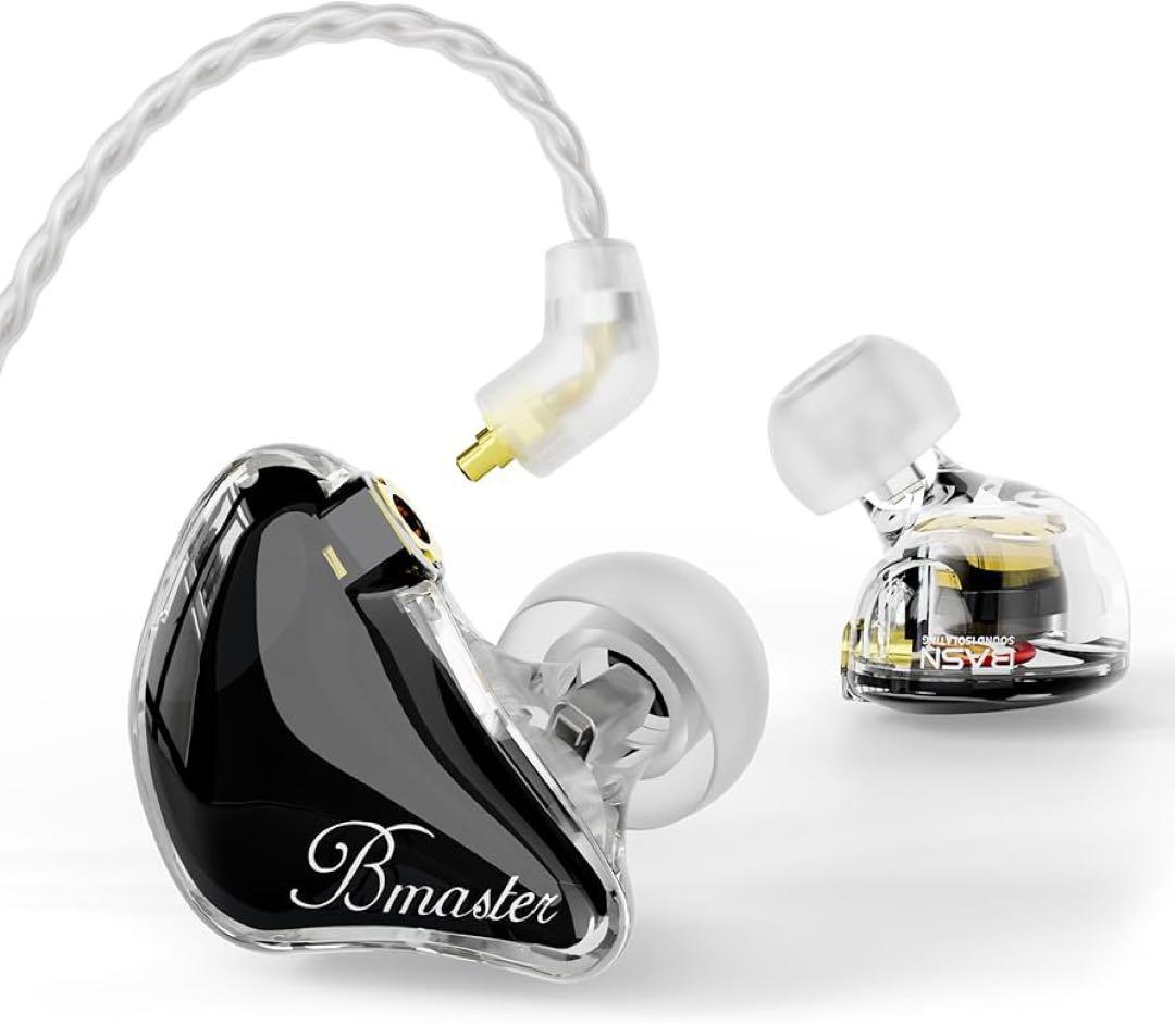 BASN Bmaster IEM トリプルドライバー BASN Bmaster Triple Drivers In Ear Monitor Headphones (Black)