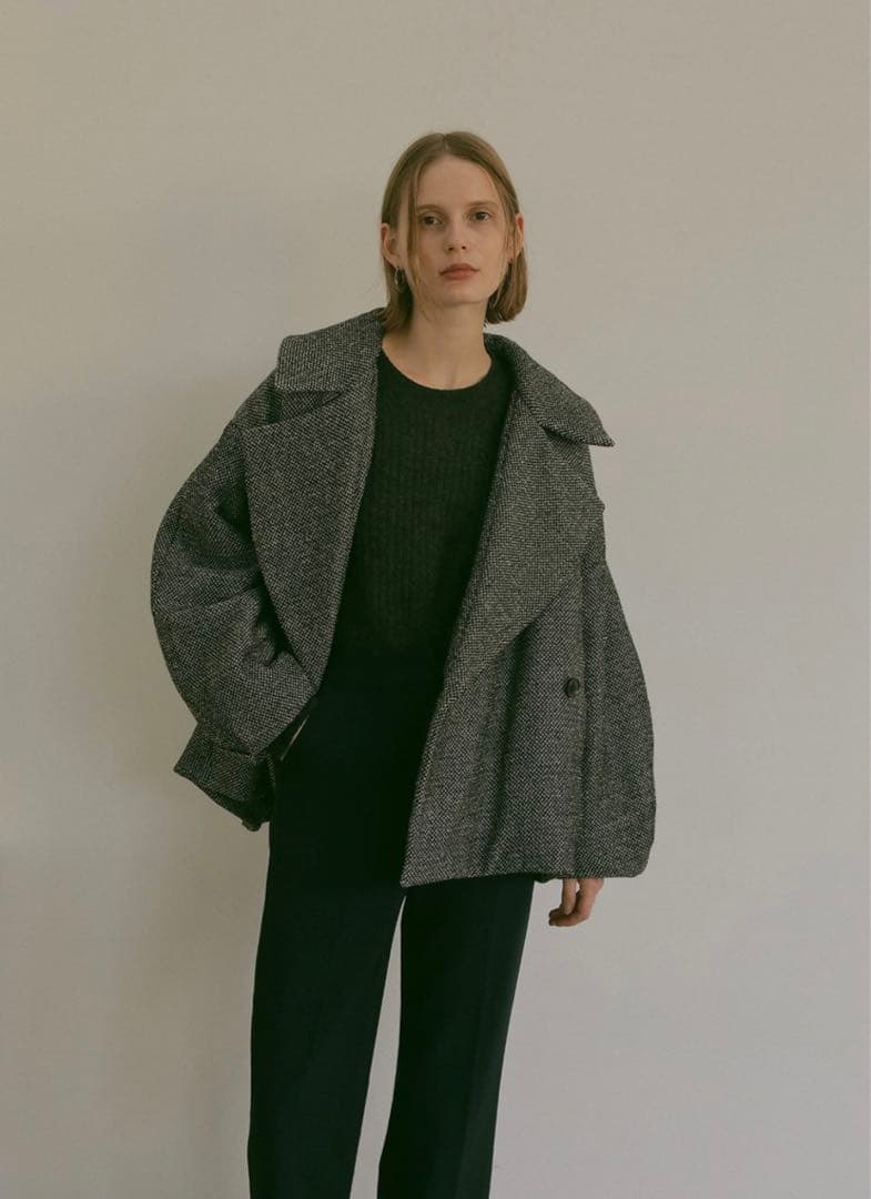 ジャケット・アウター MANOF COCOON LINE SHORT COAT セール】COCOON LINE SHORT COAT（その他アウター）｜MANOF（マノフ