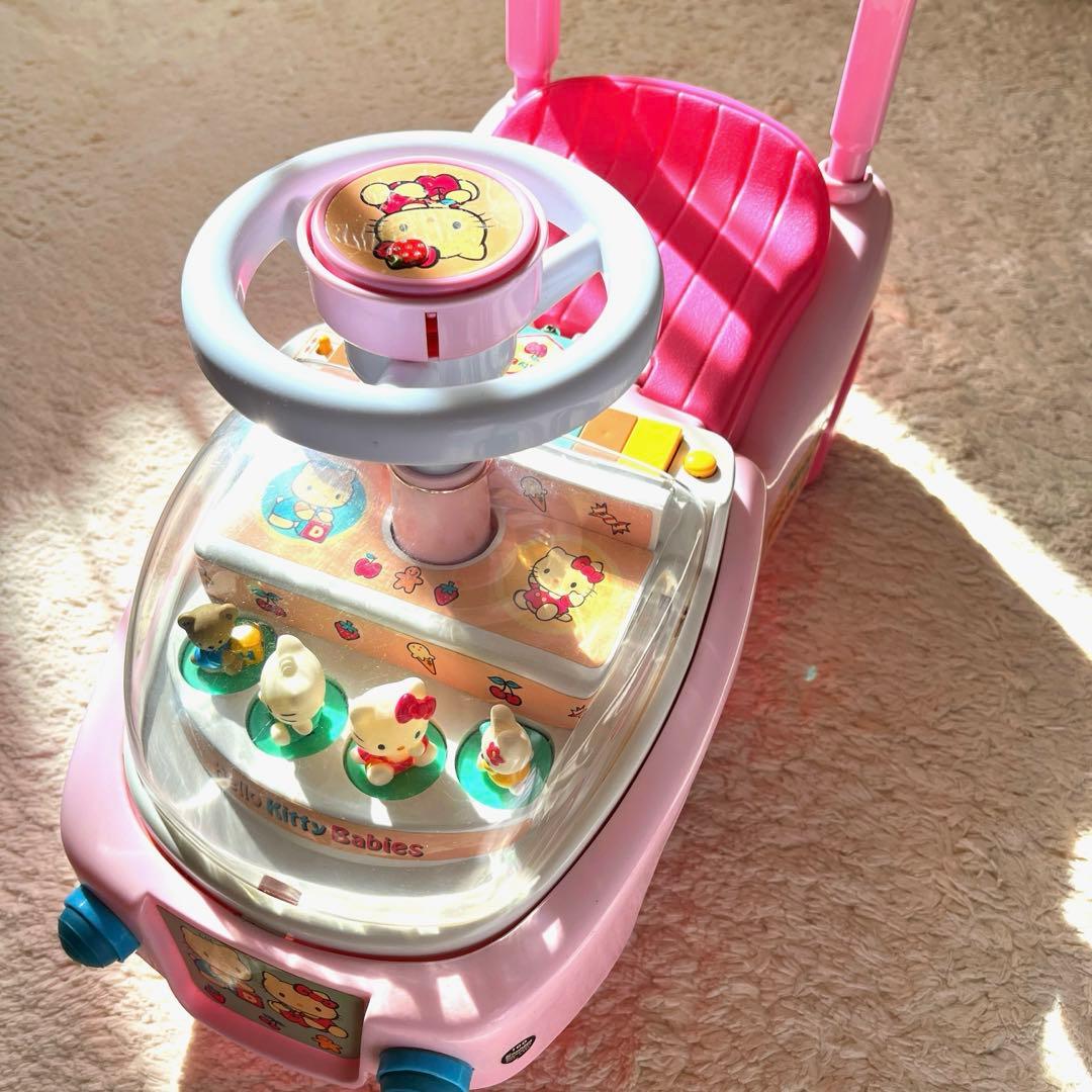 平成レトロ サンリオ ハローキティ キャリーカー レア ピンク - メルカリ