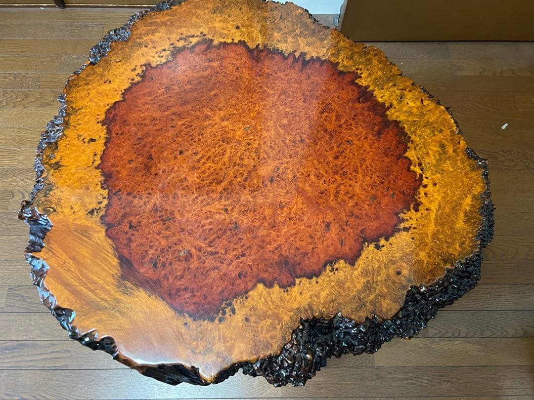 【希少】　一枚板 天然木　本花梨　座卓　 ローテーブル アンティーク 一枚板テーブル ケヤキ 欅 けやき 一枚板 座卓 ローテーブル リビング