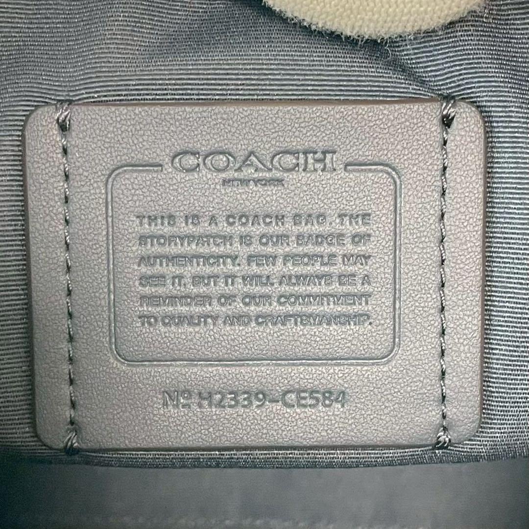 新品未使用/クララ】COACH コーチ ハンドバッグ CE584 ブルー - メルカリ