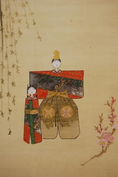 真作/片山橘堂/雛の図/布袋屋掛軸HB-412 真作/藤井松山/達磨図/寿山桐極箱付/布袋屋掛軸HJ-331 真作/藤井松山