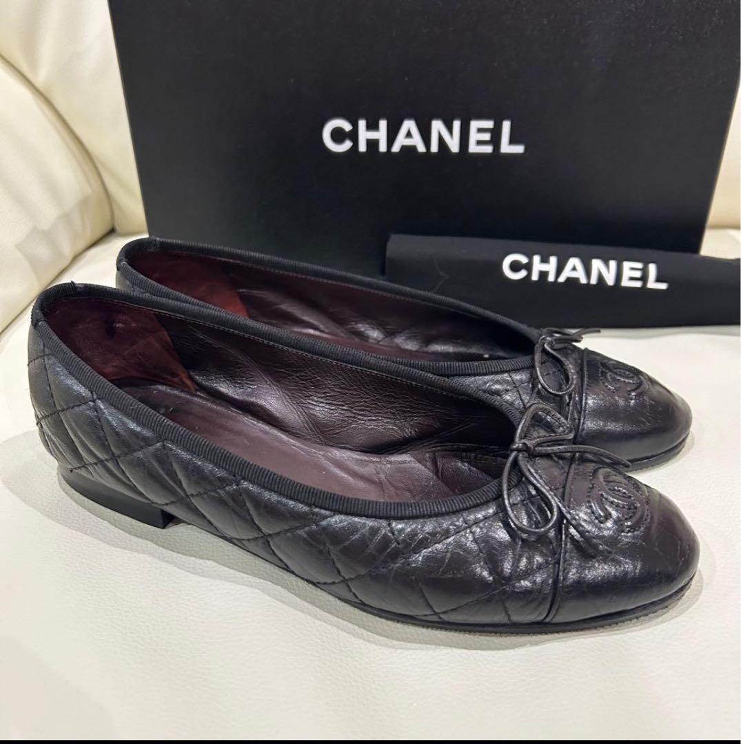 CHANEL マトラッセ　バレエシューズ　36.5 23.5cm バレリーナ