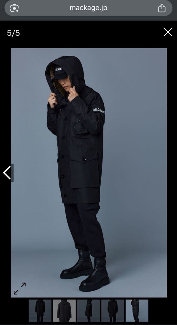 MACKAGE マッカージュ HARLEM ハーレム ミドルレンジコート - メルカリ