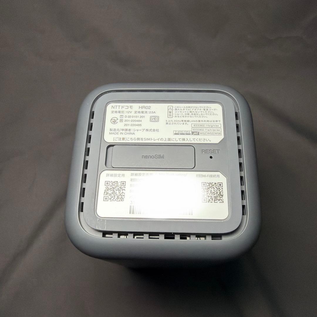 NTTドコモ 5Gホームルーター HR02 SIMフリー NTTドコモ 5Gホーム