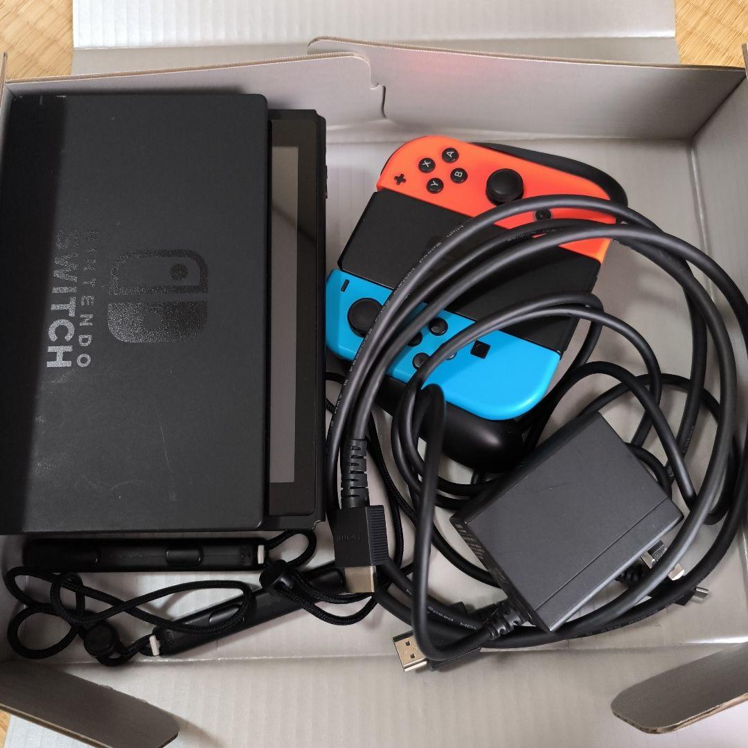 Nintendo Switch 本体 オレンジ/青 Switch】 ☆ニンテンドースイッチ本体 Joy-Con(L) ネオンブルー/(R