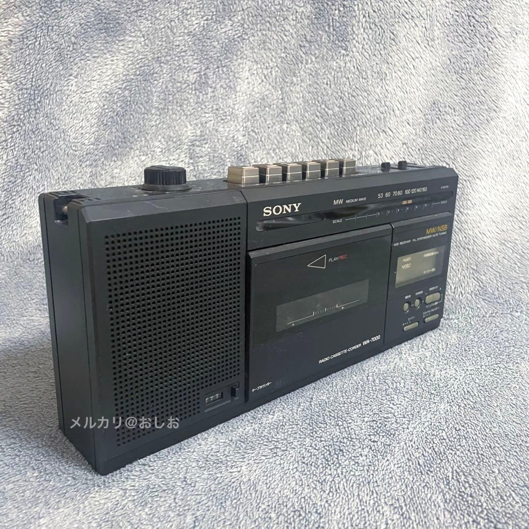 ジャンク】SONY WA-7000 ラジオカセットレコーダー - メルカリ