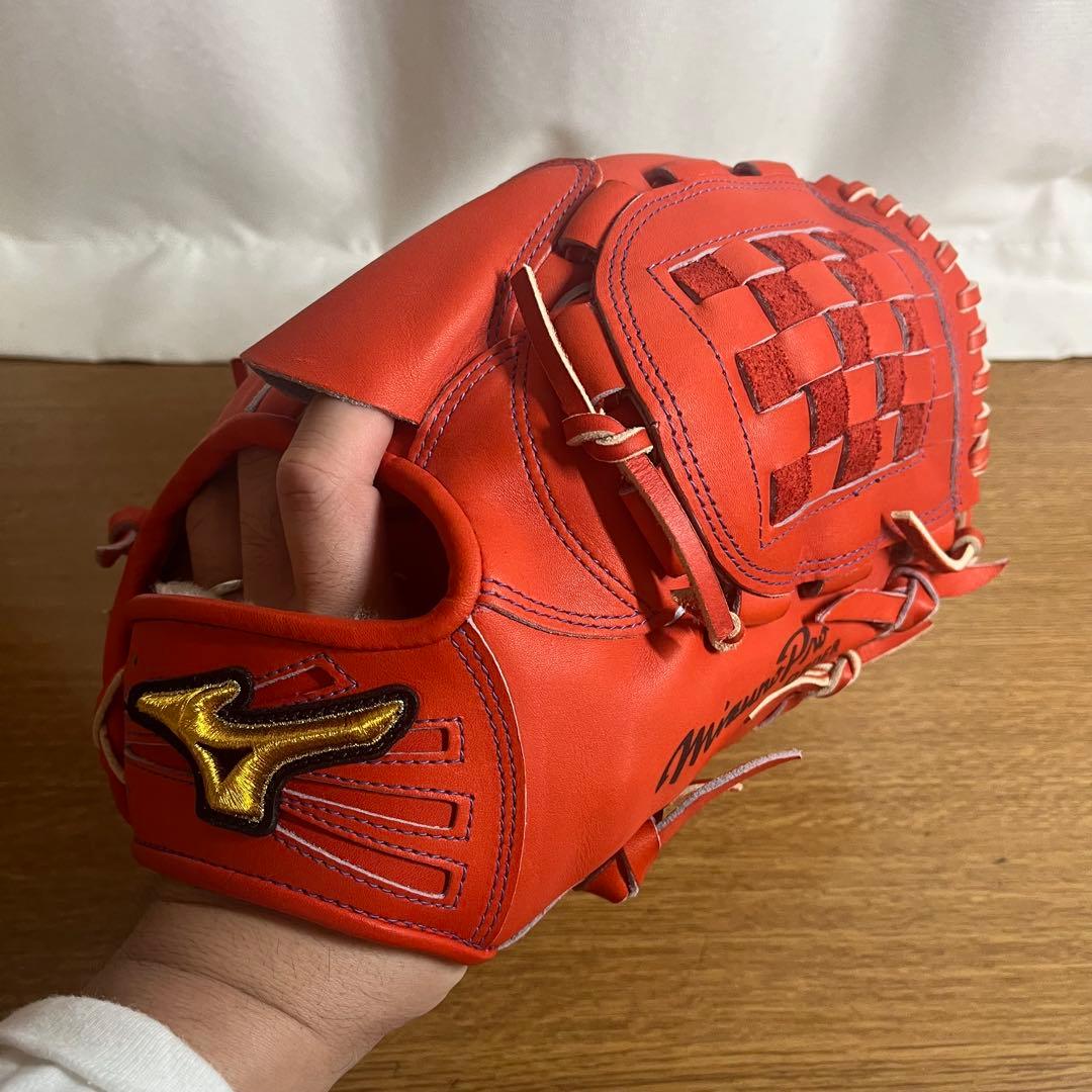 ミズノプロ 一般軟式 グローブ グラブ 投手 ピッチャー用 極美品 オーダー ミズノ MIZUNO ミズノプロ オーダー 軟式 大人 一般 投手用 グローブ