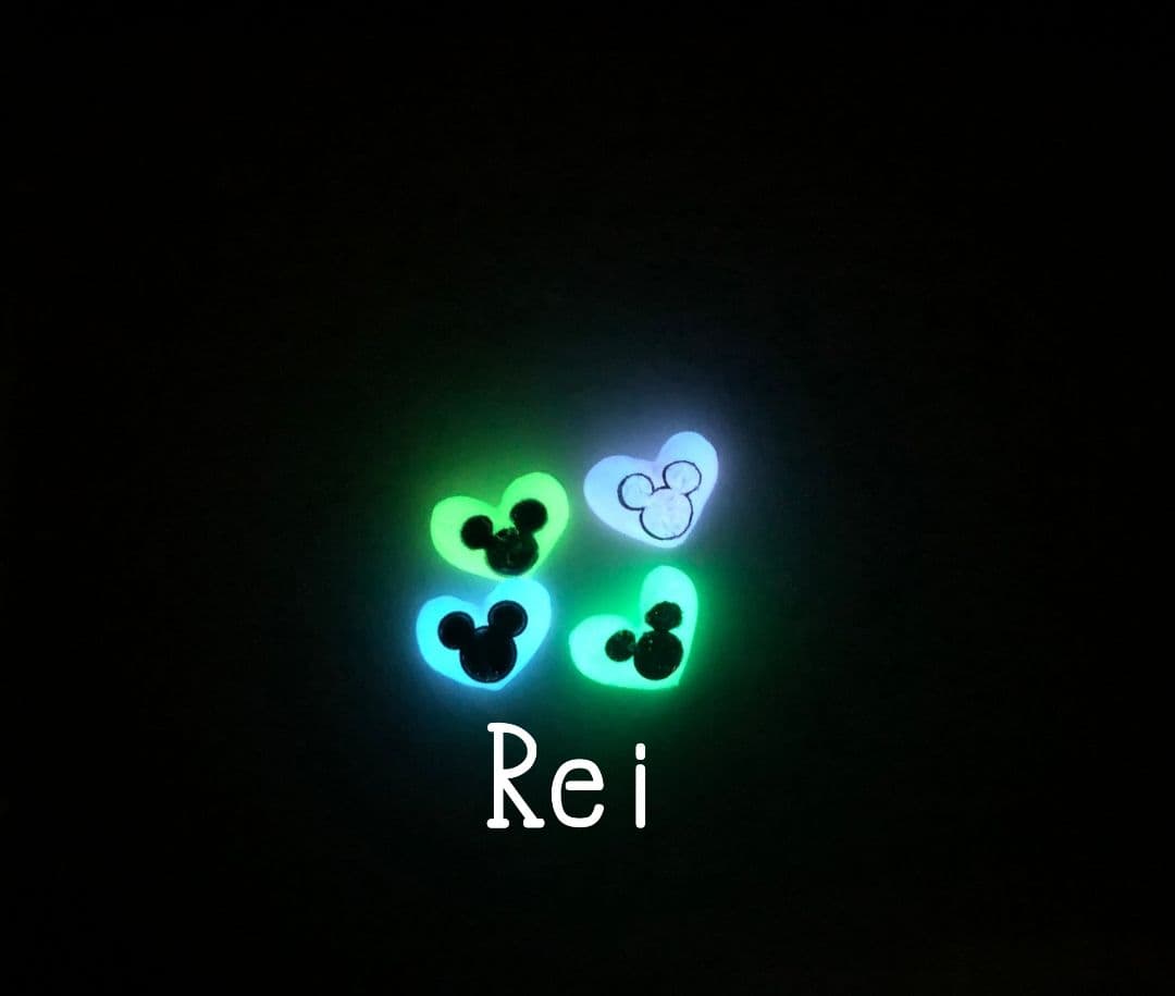 蓄光パーツ*風船*ネイルパーツ*ハート*バルーン