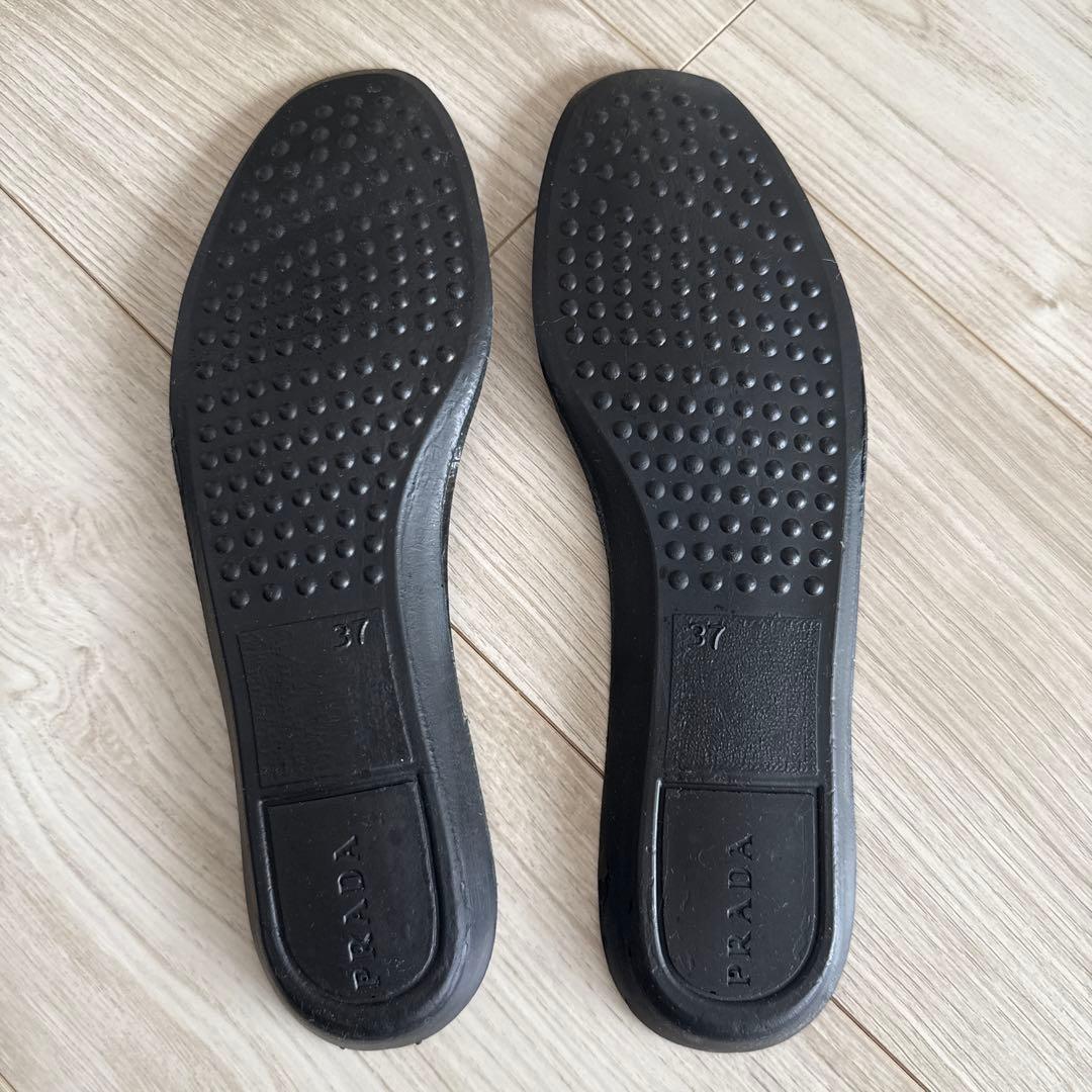 PRADA 黒 ロングブーツ 371/2 24.5cm