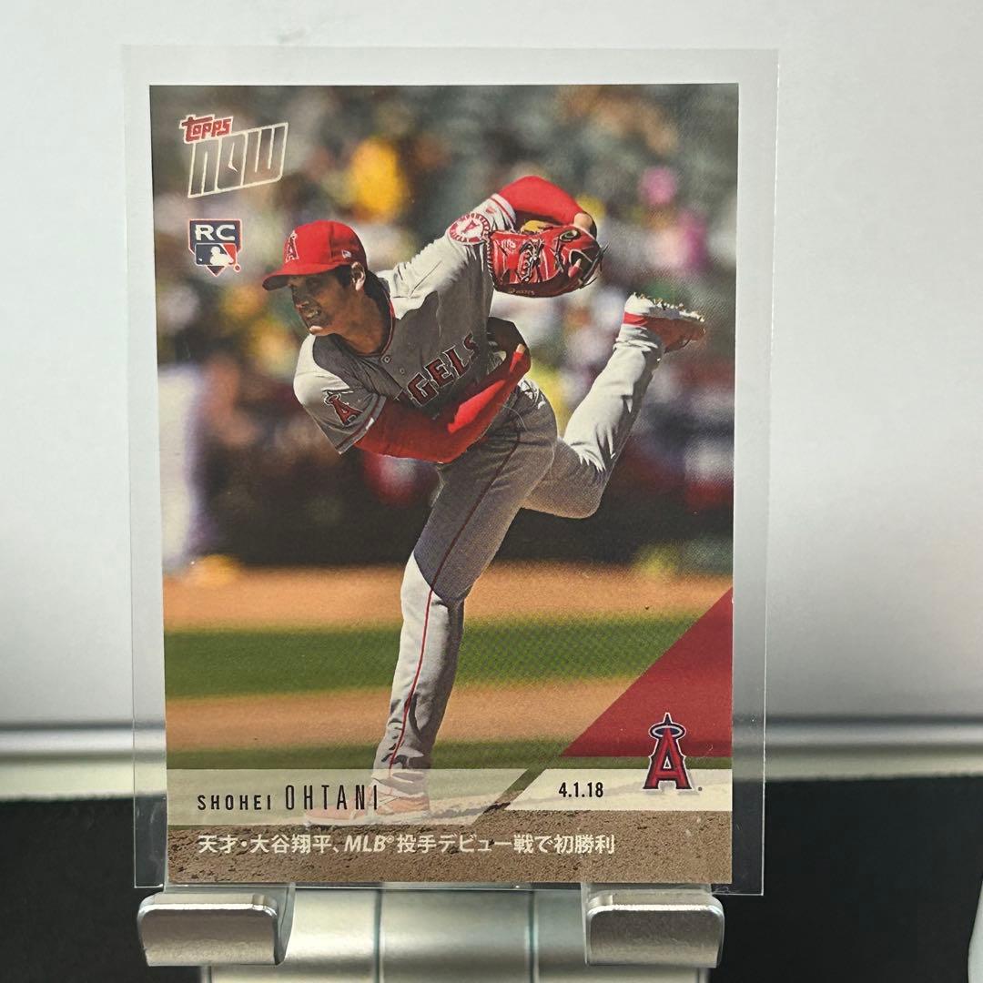 大谷翔平 2018 Topps Now 日本語版 RC 72J メジャー初勝利 - メルカリ