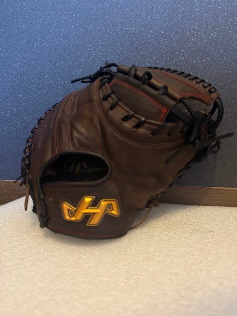 ★即戦力★ ハタケヤマ 一般硬式用 キャッチャーミット 全紐 ウェブ ヘリ革交換 ハタケヤマ（HATAKEYAMA） HATAKEYAMA 40周年記念硬式モデル 硬式用