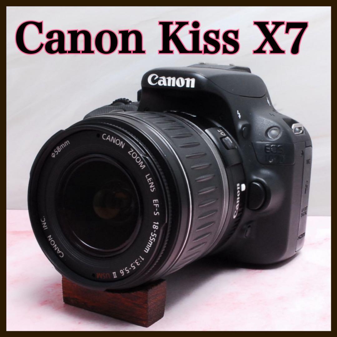 オーバーシーズモデル❤️Canon Kiss X7✨高画質✨最軽量✨一眼レフ デジタル一眼・エントリー機のベストセラー「EOS Kiss X7」の強さの