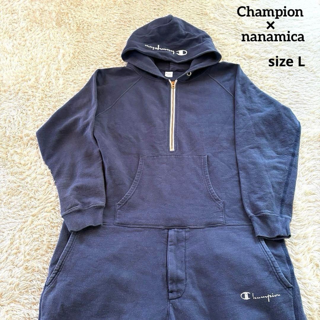 【✨専用】ナナミカ ×チャンピオン スウェットオールインワン ツナギ L ✨専用】ナナミカ ×チャンピオン スウェットオールインワン ツナギ L