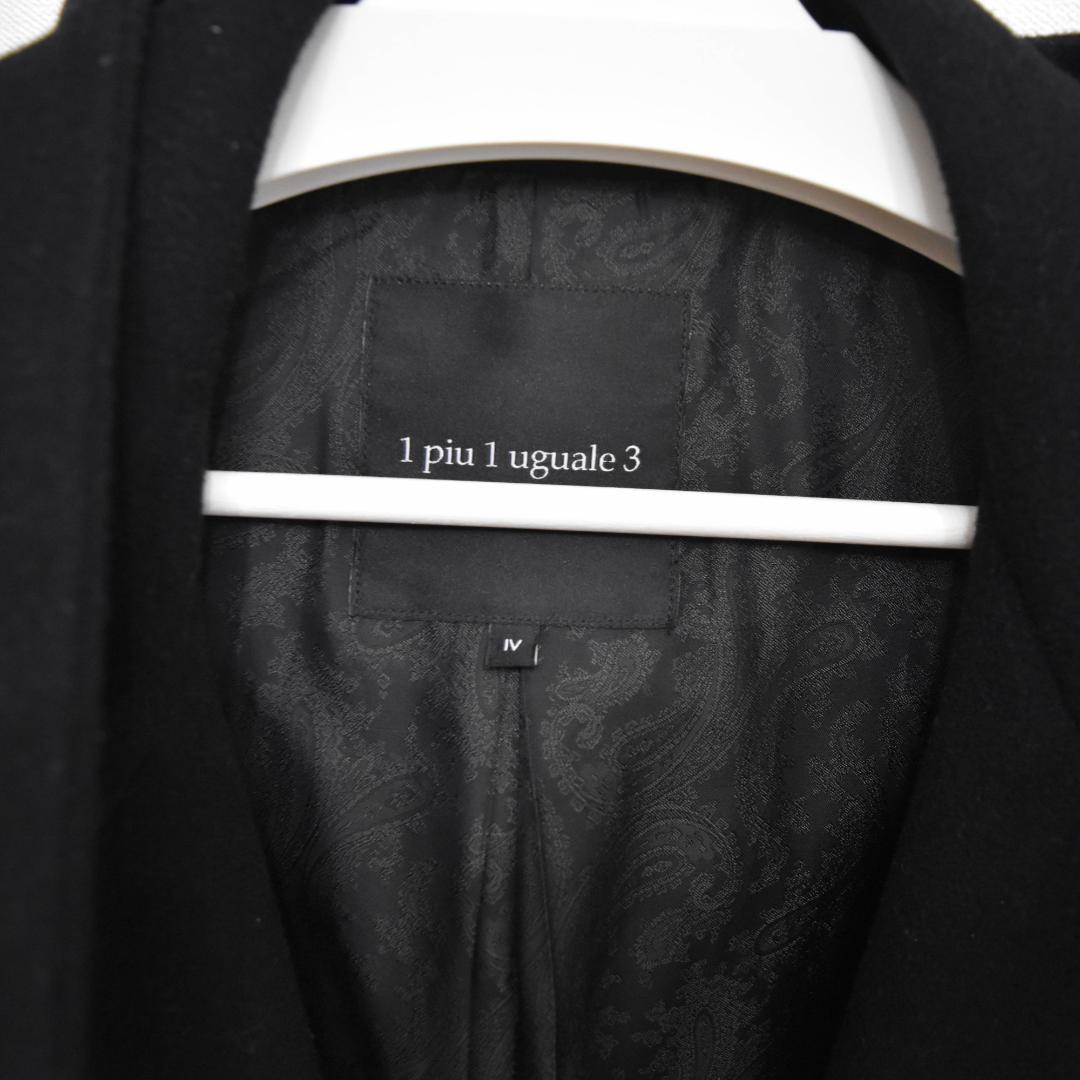 1piu1uguale3 ラップコート ブラック メンズ