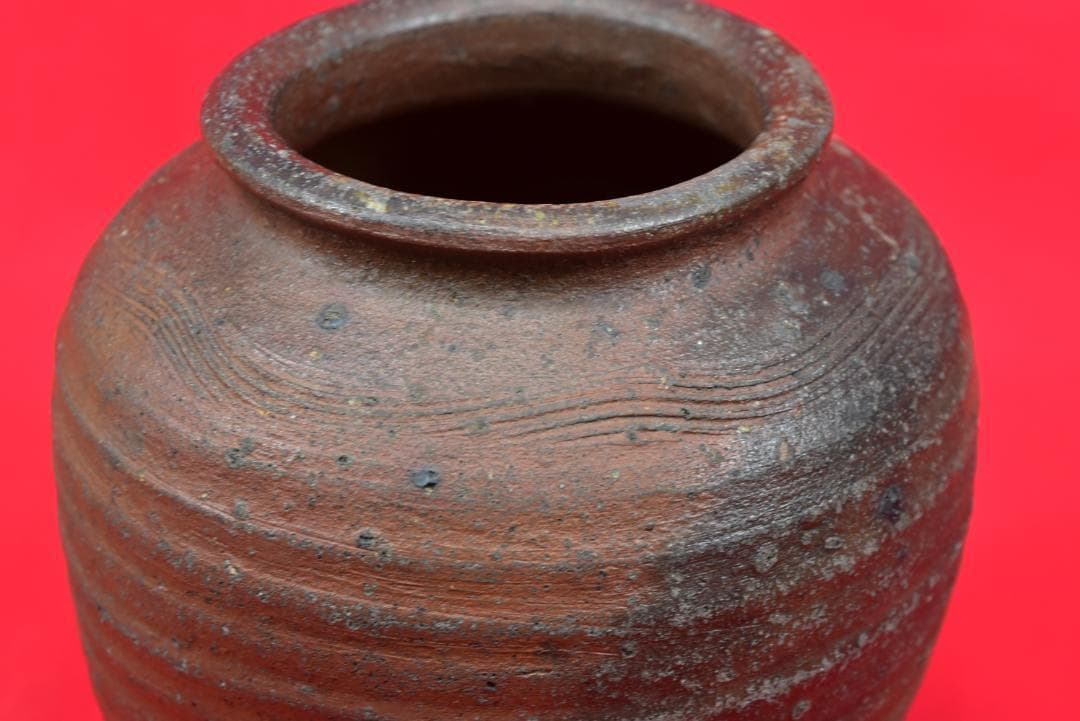 桃山時代保証】古備前壷/焼物/重量2,7kg/掛軸/名家伝来/AB-47