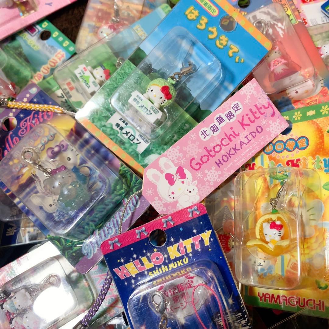 ご当地キティ 68個 根付 ファスナーマスコット パンク/新宿ver.キティ