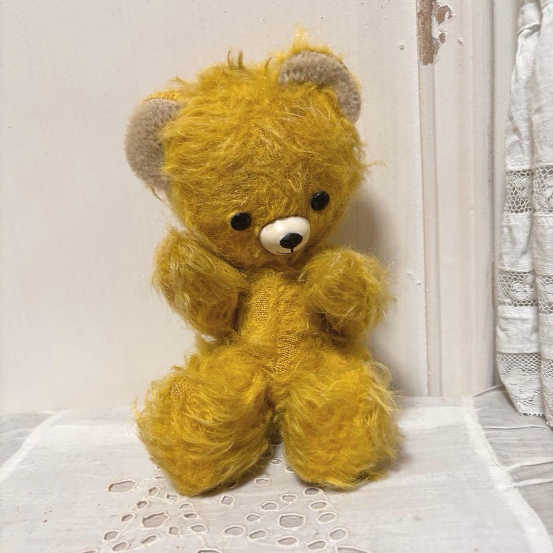 DDRベア 黄色ちゃん アンティークベア ヴィンテージベア ベルリンベア