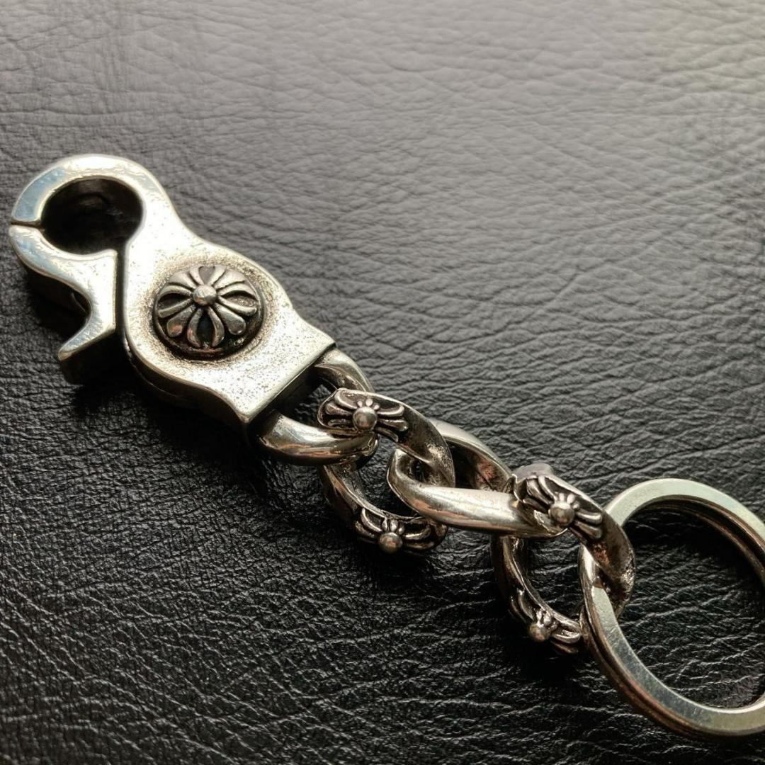 キーリング シルバー925刻印キーチェーン クロス ダガー dagger - メルカリ