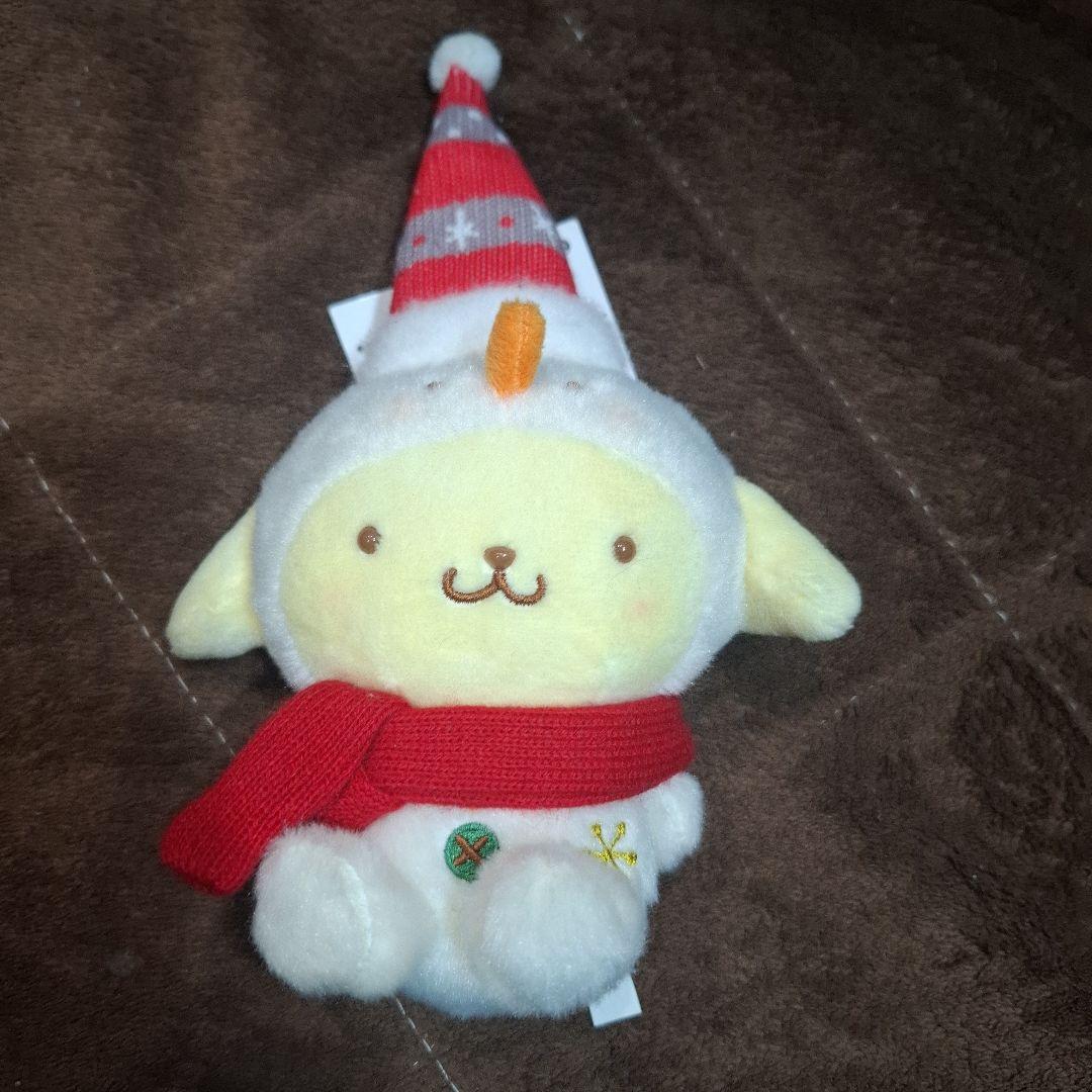 ポムポムプリンクリスマスデザインぬいぐるみ - メルカリ