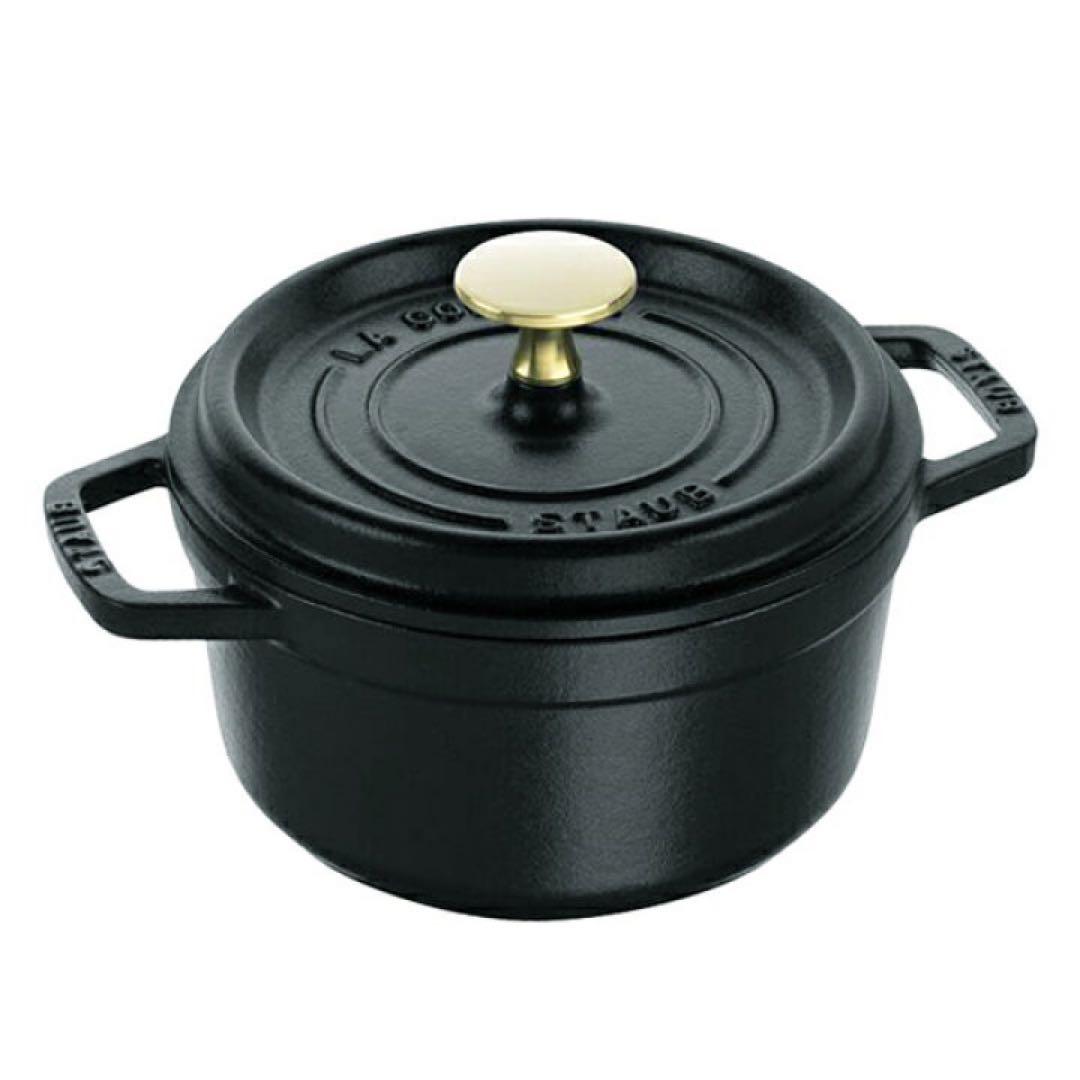 staub ピコ・ココット ラウンド 16cm ブラック 現行品より深さがある ストウブ ピコ ココット ラウンド 16cm [ブラック] (鍋) 価格比較