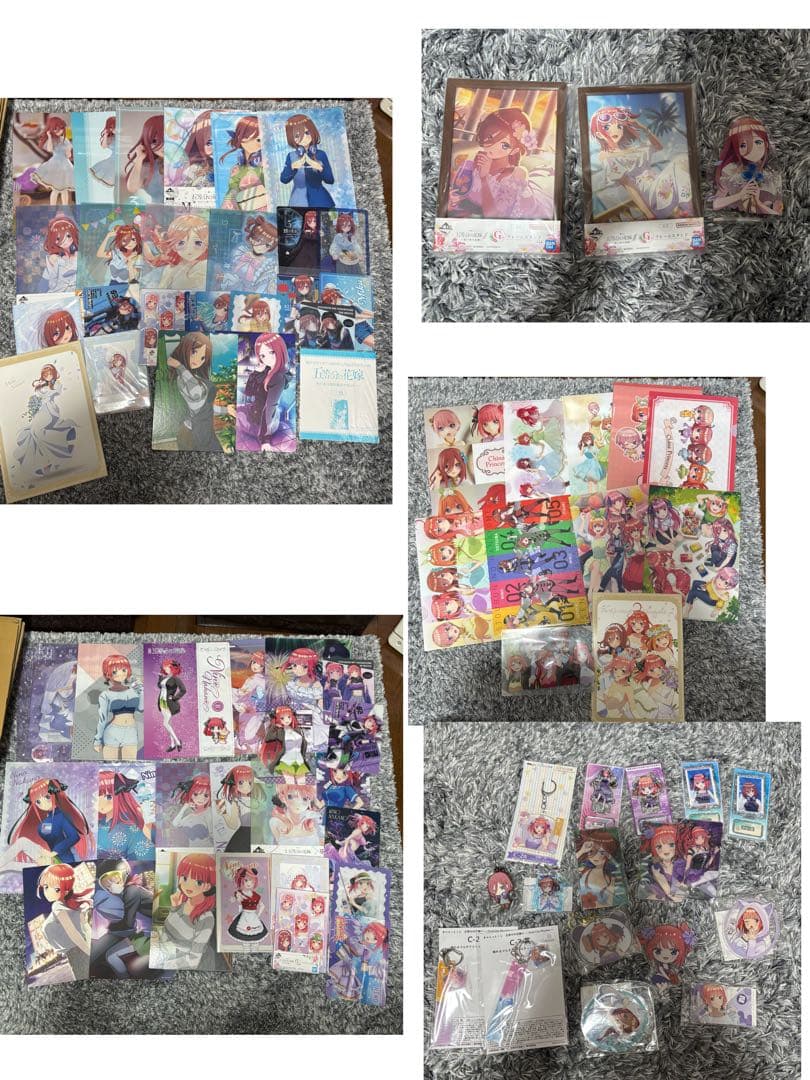 五等分の花嫁 二乃 三玖 クリアファイル その他グッズ まとめ売り 約80