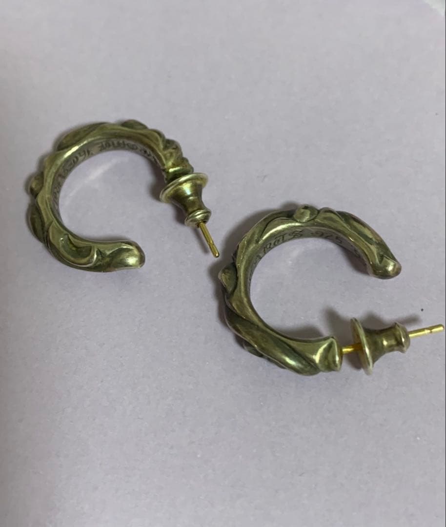 Chrome Hearts フープピアス シルバー925正規品 クロムハーツCHクロスフープイヤリング（ピアス）|クロムハーツ通販