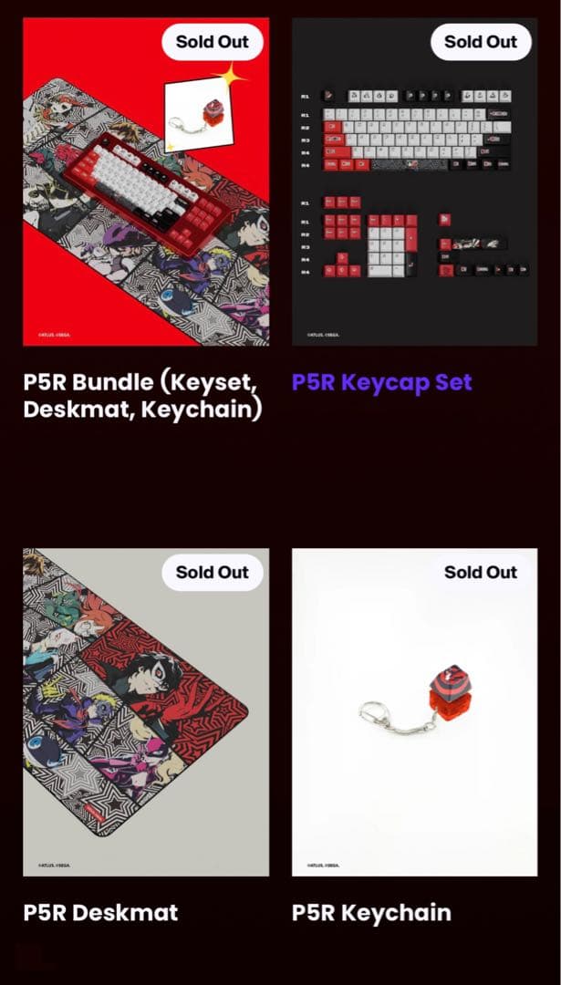 ペルソナ ペルソナ5 P5 キーキャップ マウスパッド ストラップ IFK