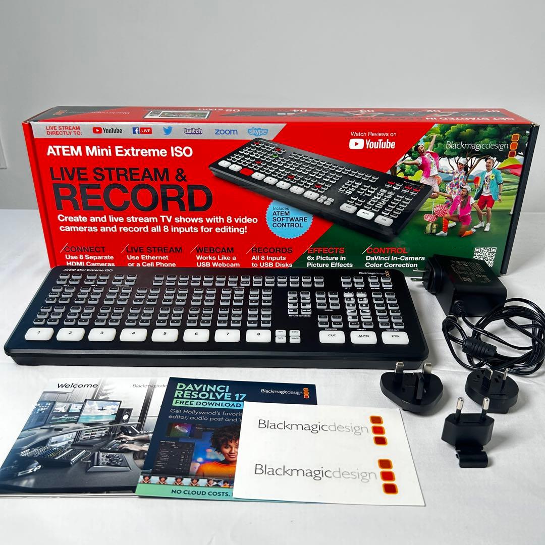 ATEM Mini Extreme ISO ライブストリーミング機器 Blackmagic ATEM Mini Extreme ISO - Audio General Inc.