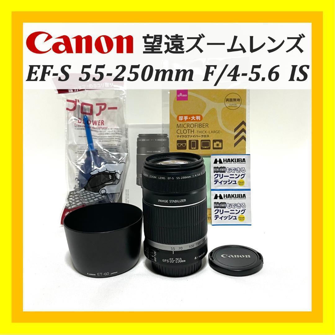 安心の手ぶれ補正☘️ EF-S 55-250mm 望遠ズームレンズ コンパクト