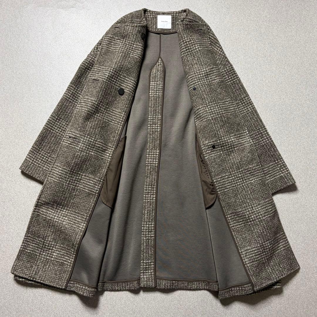 23年モデル】スピック&スパン Wスライバーノーカラーポンチョコート