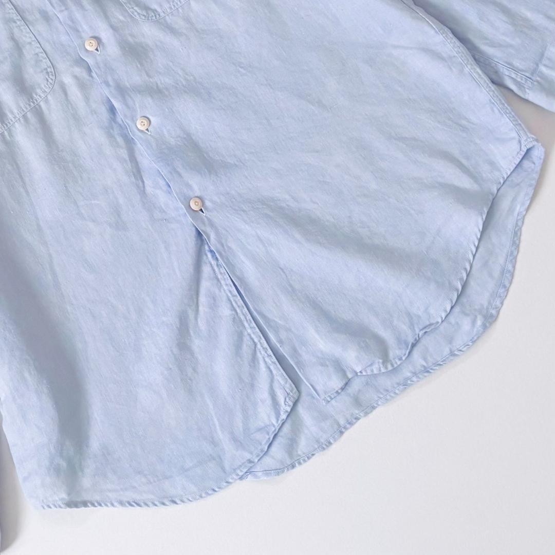 MADISONBLUE ハンプトン リネンシャツ B刺繍 サックスブルー 01 - メルカリ