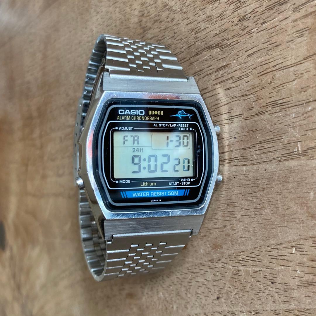 CASIO W-35 80s Marlinカジキ カシオマーリン ビンテージ - メルカリ