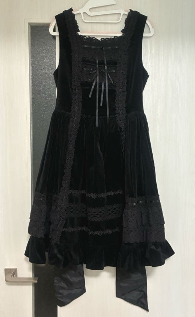 Baby 別珍レースフリルジャンパースカート 黒 BABY別珍シリーズ | BABY, THE STARS SHINE BRIGHT