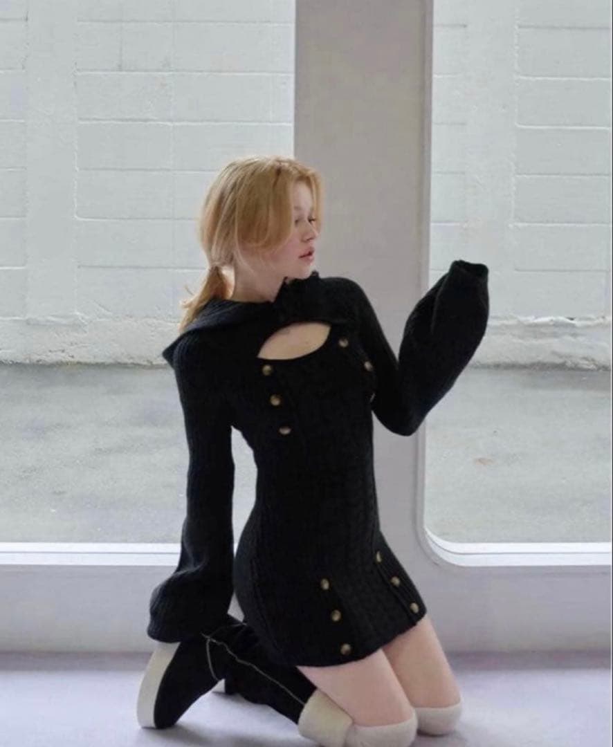 Andmarry andmary Elsie knit mini dress - メルカリ