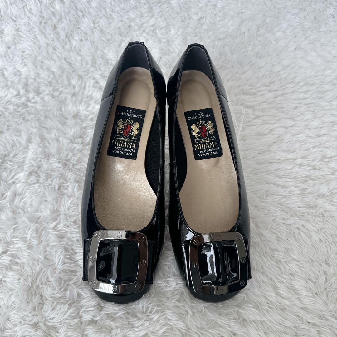 【美品】MIHAMA エナメルフラットシューズ シルバーバックル 24㎝ 2026年最新】ミハマ 靴 24の人気アイテム - メルカリ