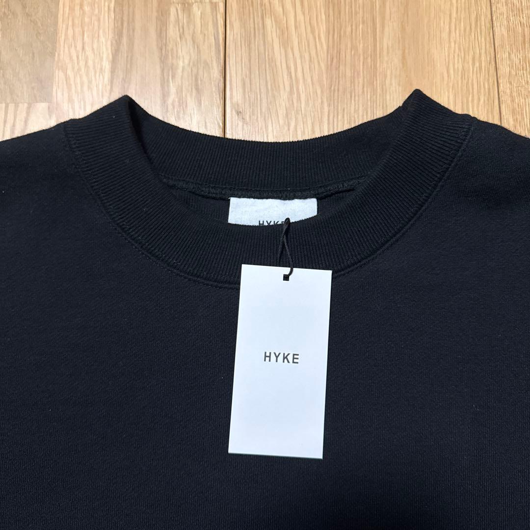 HYKE スウェット 黒 トレーナー 新品 タグ付き 5 XXL