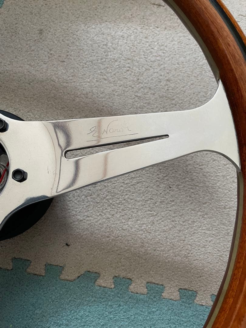 希少大径サイズ ランクル80 ナルディステアリング39㎝ ボス付き 当時物