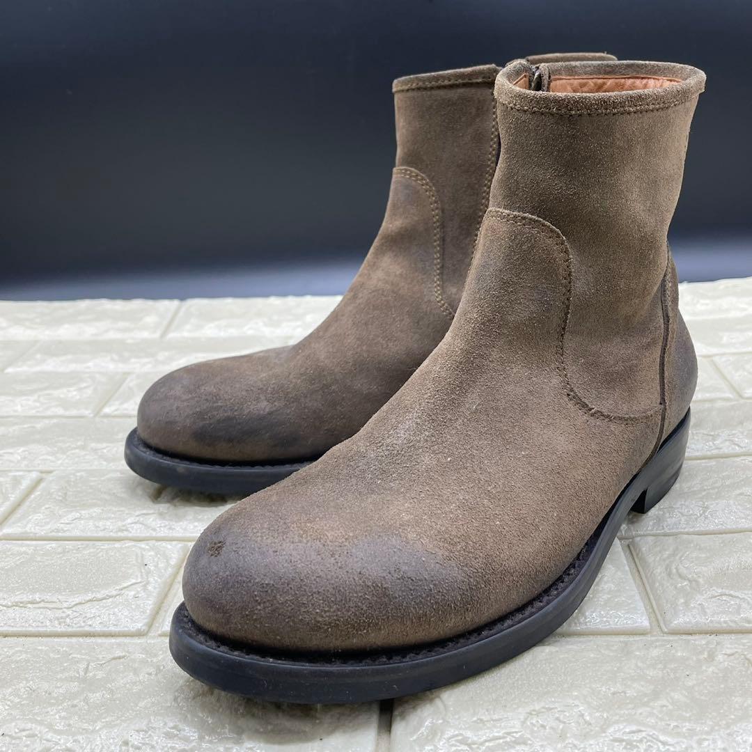 【良品】BUTTERO ブッテロ サイドジップブーツ 42 ブラウン レザー 中古・古着通販】BUTTERO (ブッテロ) サイドZIPワークブーツ ブラウン