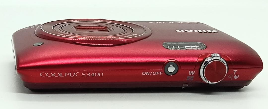 デジタルカメラ Nikon COOLPIX S3400 Red 20.1MP 7x Zoom