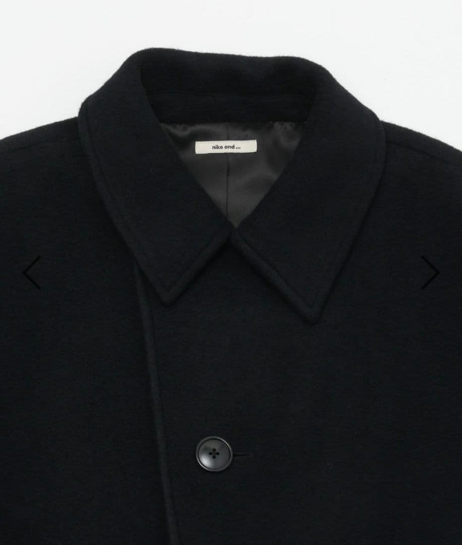 niko and… ライトモッサドルマンジャケットコート ブラック - メルカリ