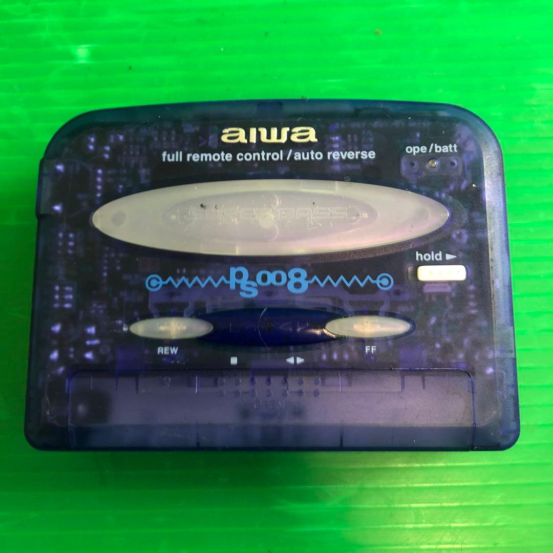 aiwa ps008 ステレオカセットプレーヤー動作未確認 現状渡し - メルカリ