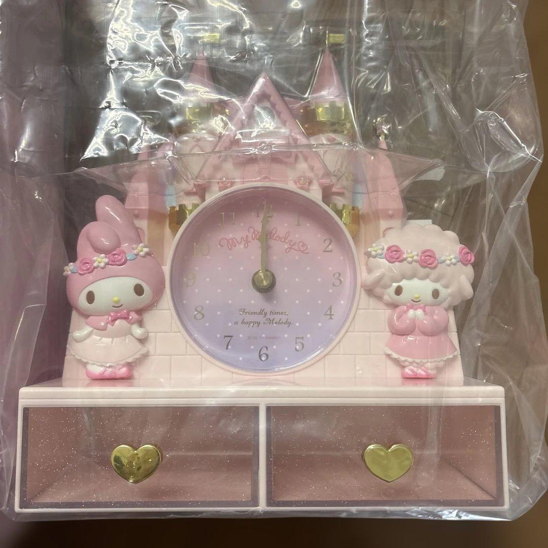 未使用 サンリオ マイメロディ お城型　チェスト付きクロック　置き時計 レア】マイメロディ お城型 チェスト付き置き時計 サンリオ｜Yahoo