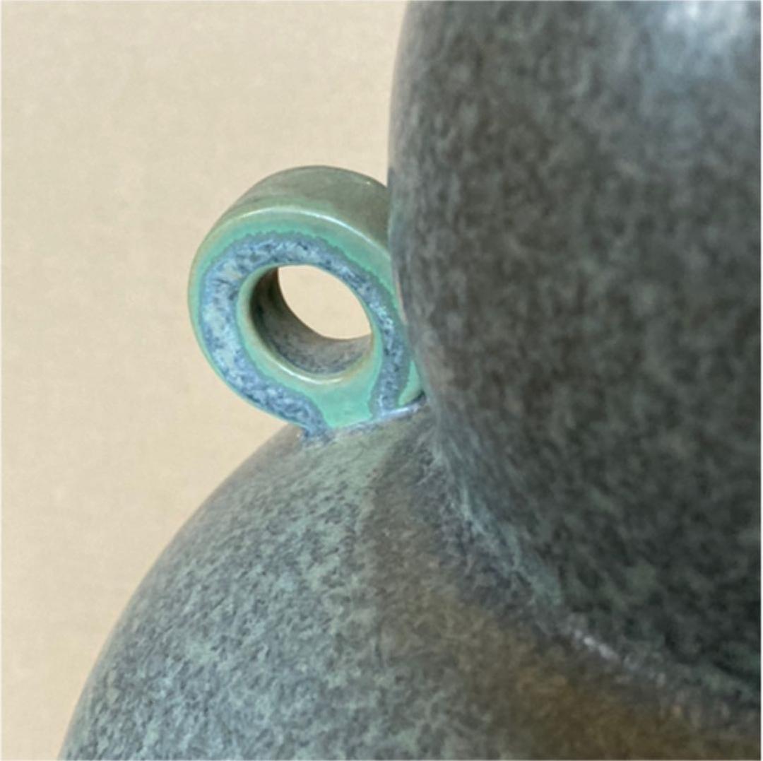 花瓶 壺 白峰作 28.5cm