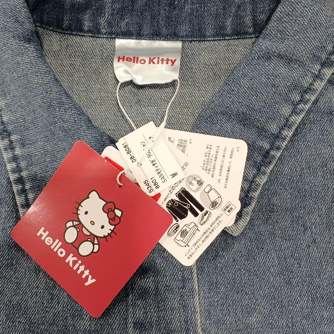 新品 タグ付き ハローキティ さがら刺しゅう デニムジャケット 限定品