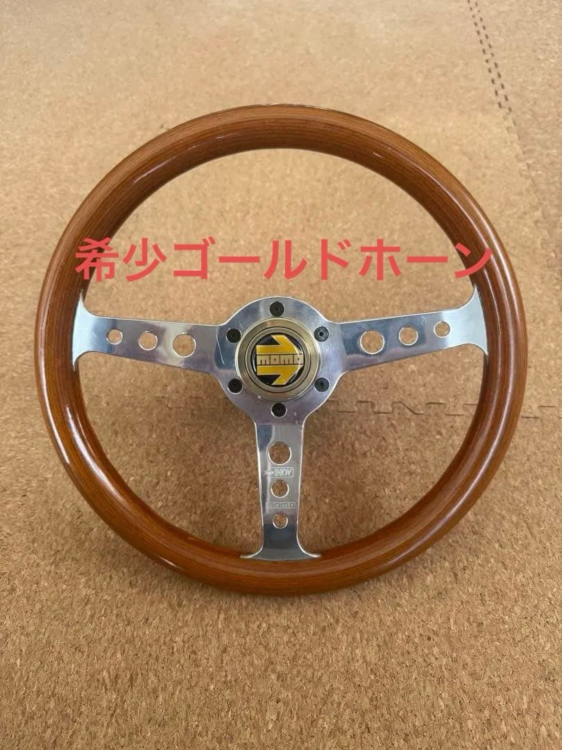 【希少ゴールドホーン】MOMO SUPER INDY ウッドステアリング MOMO Japan Official | 【#MOMOステアリング】～ウッドステアリングの