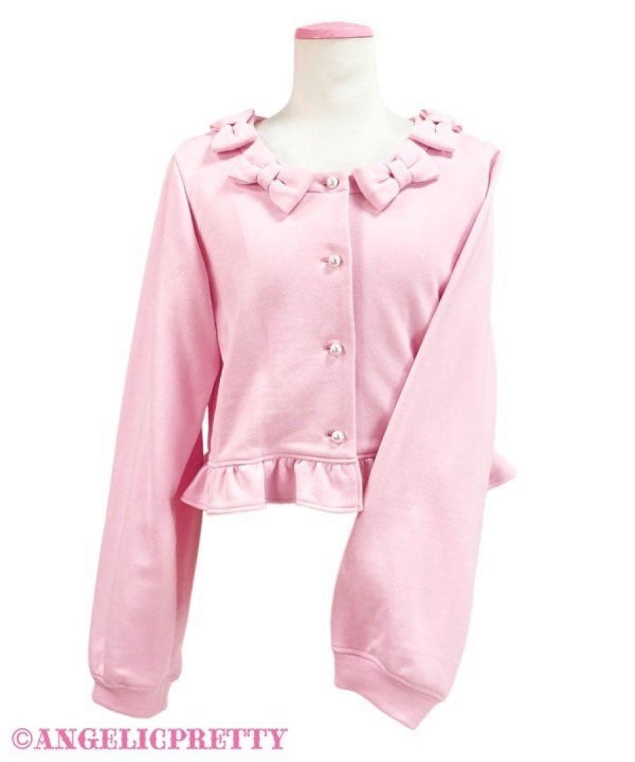 AngelicPretty カルテットリボンカーディガン ピンク - メルカリ