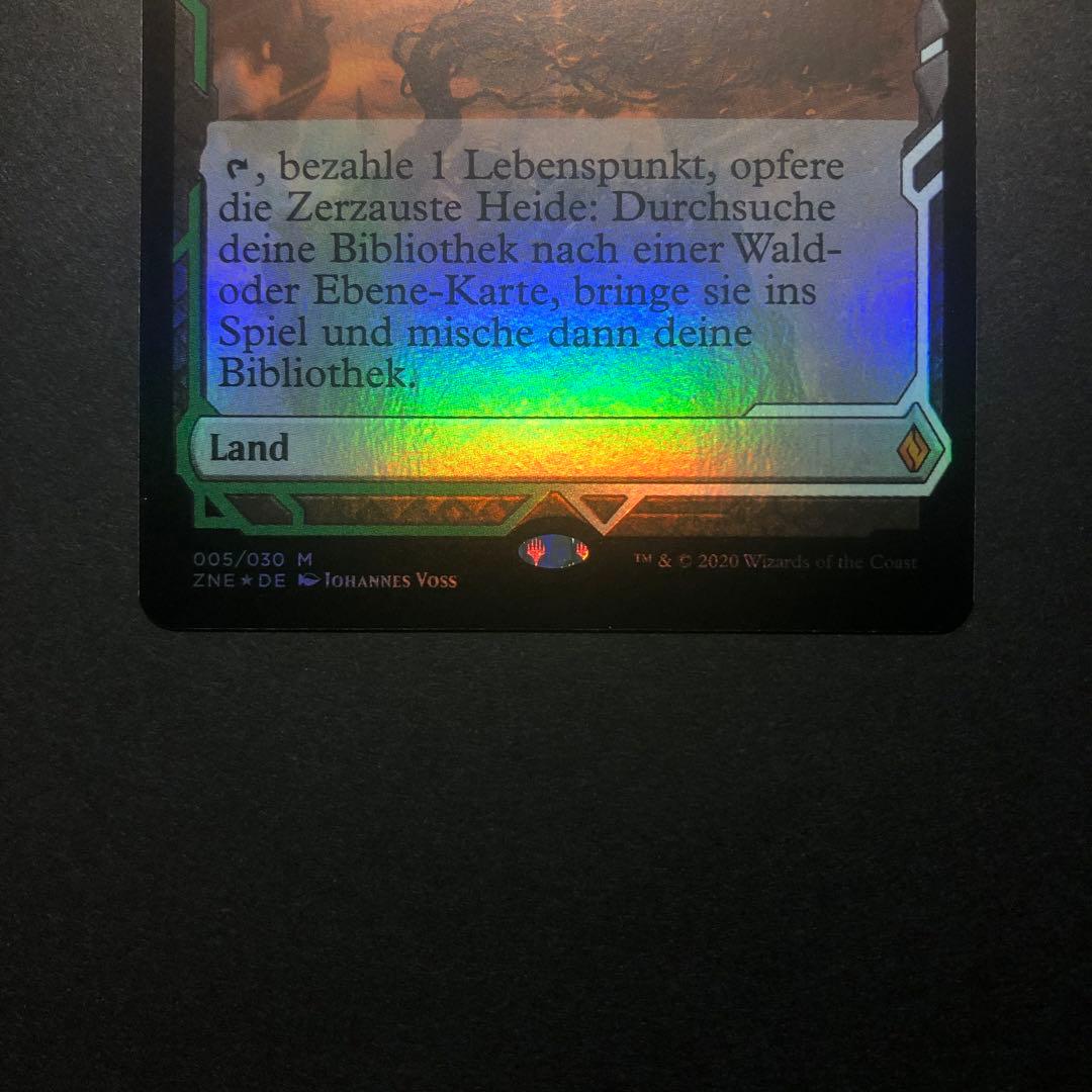 ドイツ語 吹きさらしの荒野 ゼンディカーエクスペディションFOIL MTG