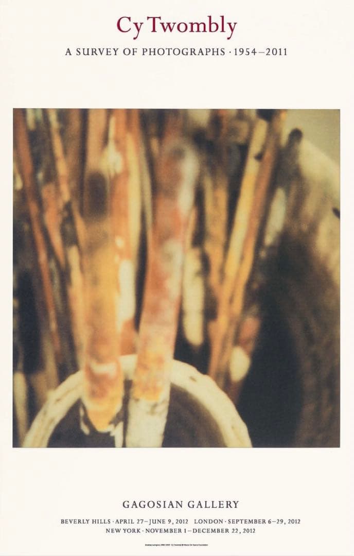 国内未入荷 CyTwomalyサイトゥオンブリー ガゴシアン 展覧会ポスター